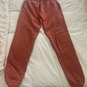 Bundle of Orange Set Active sweatpants, sweatshirt, sweatshorts & body crop